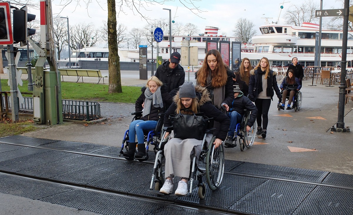 Barrierefrei Rollstuhltour Polytechnische Schule Dornbirn · N°1